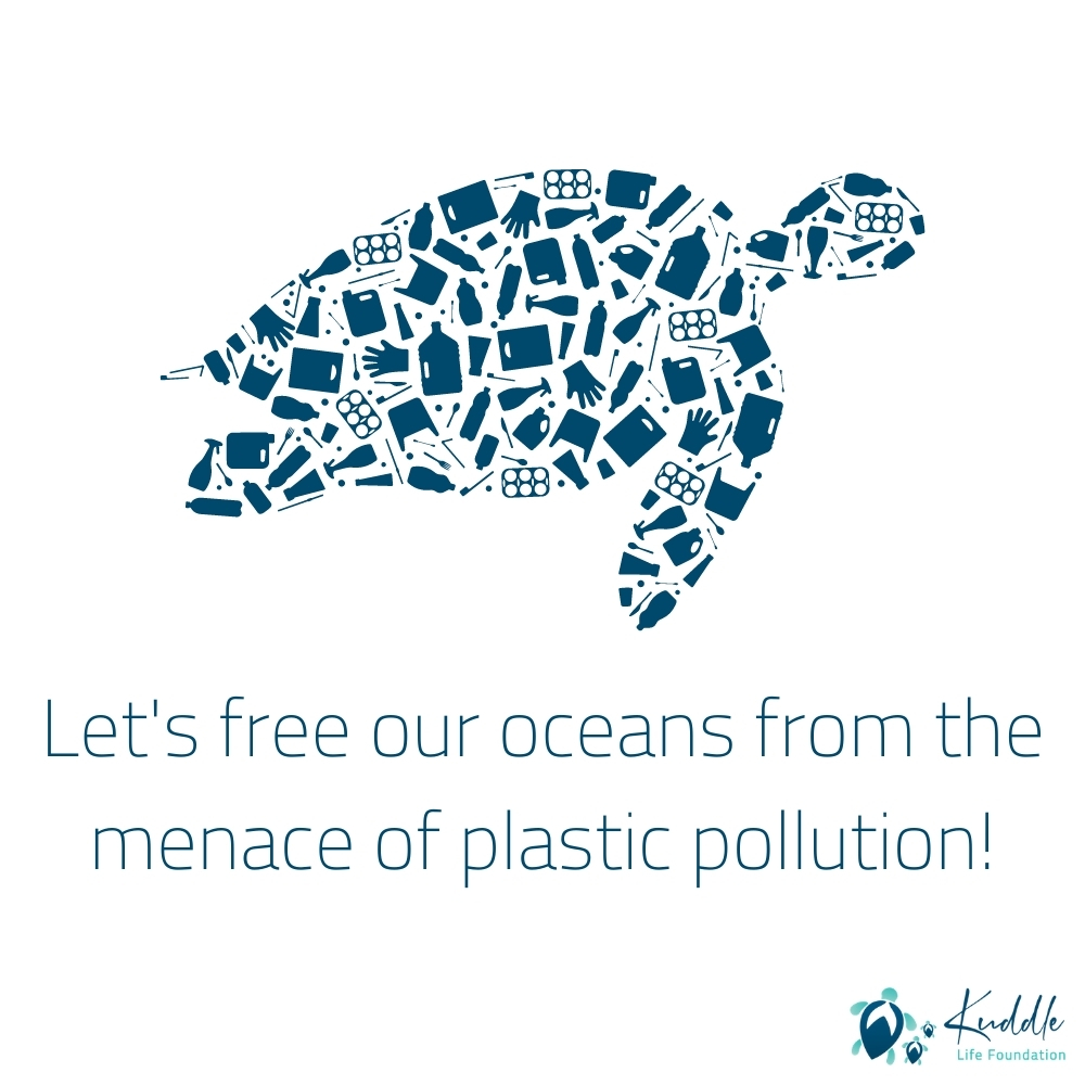 let's fight ocean pollution illustration